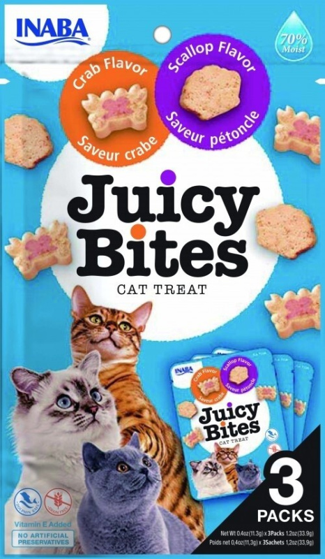 Churu Cat Juicy Bites Scallop&Crab Flavor 3x11,3g