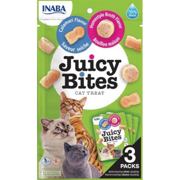 Churu Cat Juicy Bites Broth&Calamari Flavor 3x11,3g