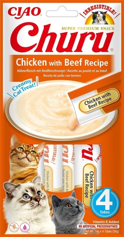 Churu Cat Chicken with Beef Recipe  4x14g