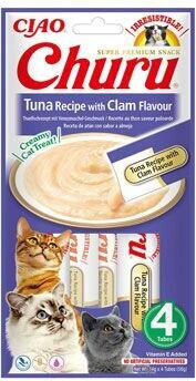 Churu Cat Tuna Recipe with Clam Flavor 4x14g