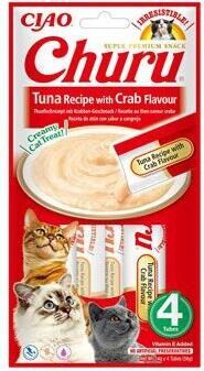 Churu Cat Tuna Recipe with Crab Flavor 4x14g