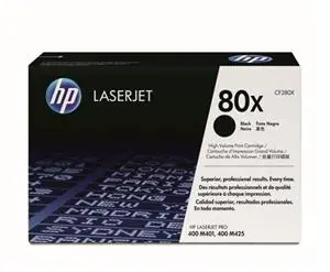 HP - toner č. 80X, CF280XD, dual pack pro laserové tiskárny