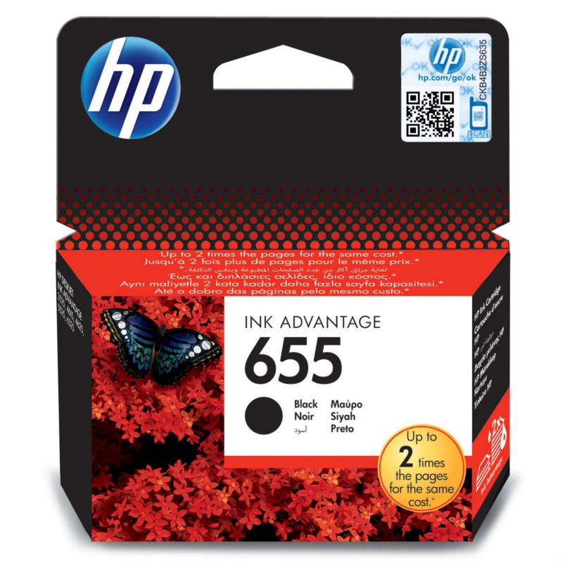 Kazeta inkoustová HP CZ109AE/655, černá