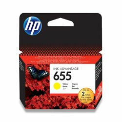 HP - cartridge CZ112AE Yellow č. 655 (žlutá) pro inkoustové tiskárny
