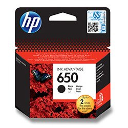 HP - cartridge CZ101AE Black č. 650 (černá) pro inkoustové tiskárny