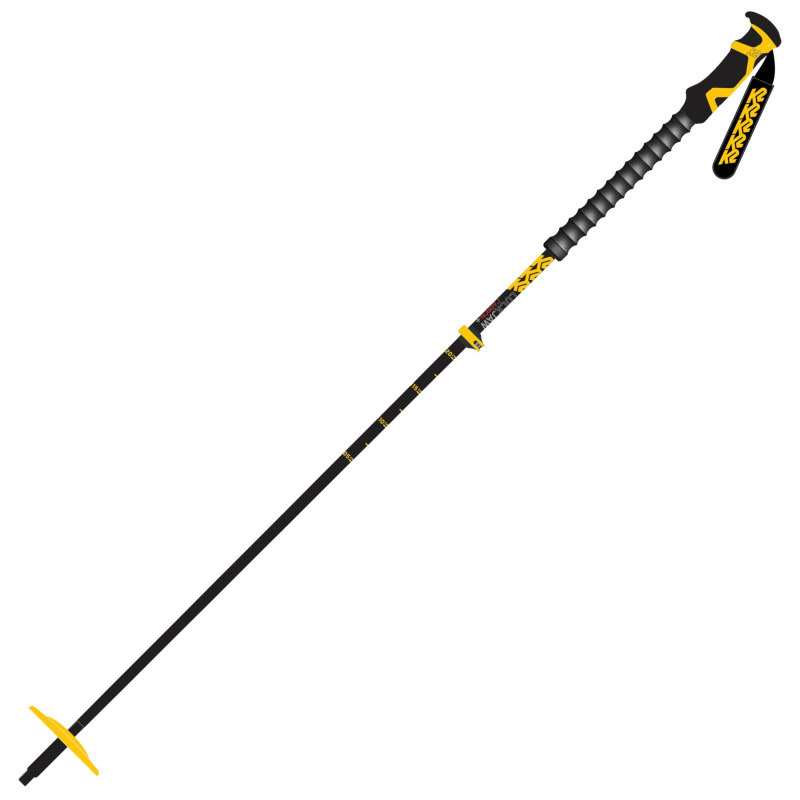 K2 Lockjaw Carbon Plus, lyžařské hůlky, černé