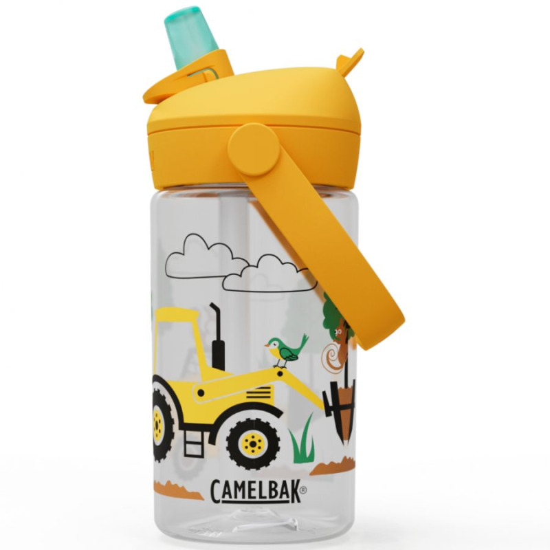 Camelbak Thrive Flip Straw Kids 400ml, děti, traktory a stromy
