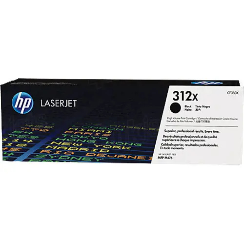 HP CF380X č. 312X Černá