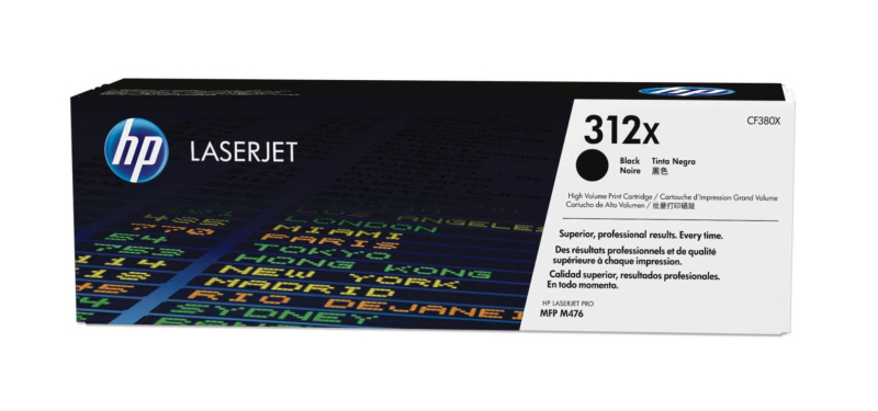 HP CF380X č. 312X Černá