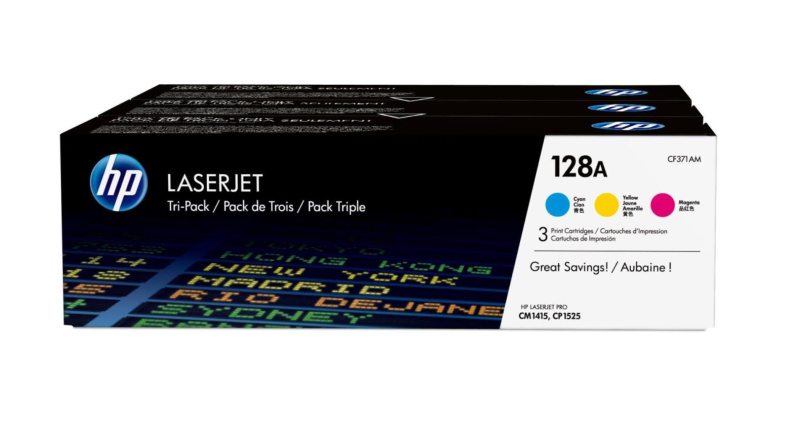 Sada tonerů HP CF371AM - barevná sada C, M, Y