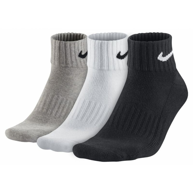 Nike 3 balení bavlněných čtvrtečních ponožek SX4926-901 46-50