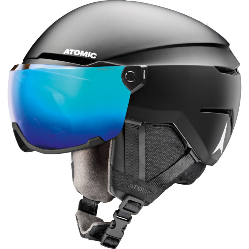Atomic Savor Visor Stereo, lyžařská helma s hledím, černá