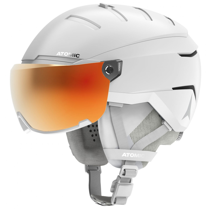 Atomic Savor GT Amid Visor HD, lyžařská helma s kšiltem, bílá