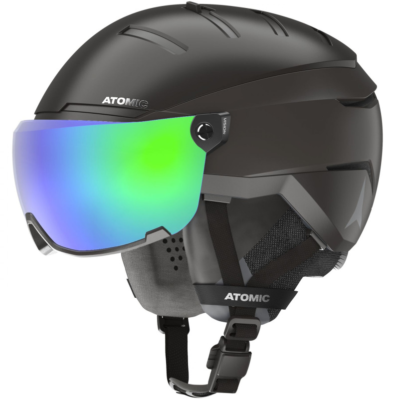 Atomic Savor GT Amid Visor HD, lyžařská helma s visorem, černá