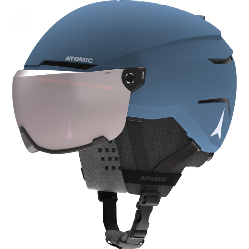 Atomic Savor Visor, lyžařská helma s hledím, junior, modrá