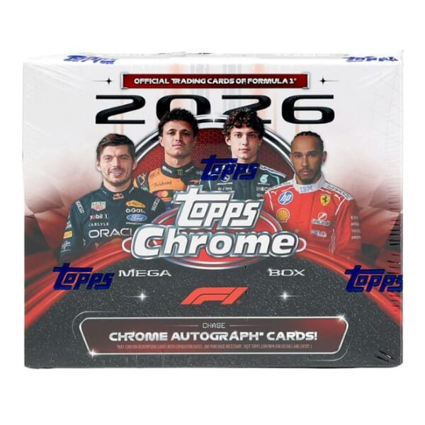 2026 Topps Chrome Formula 1 Mega Box - karty F1