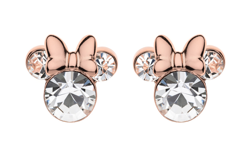 Disney Třpytivé bronzové náušnice pecky Minnie Mouse ES00003PRWL.CS