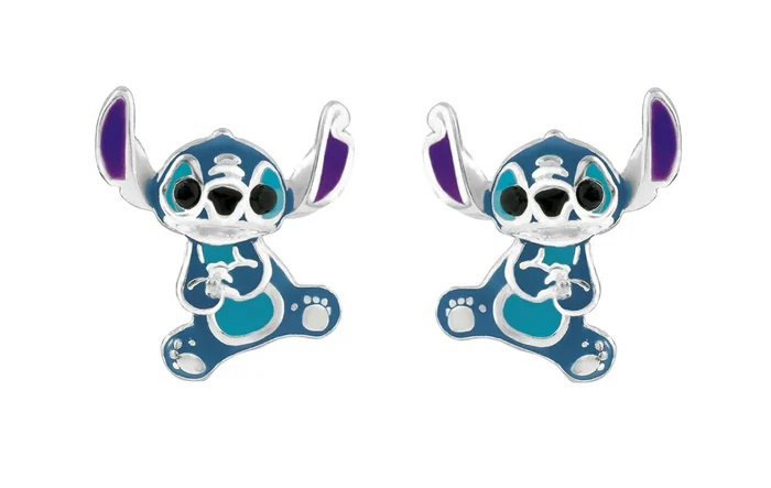 Disney Stříbrné peckové náušnice Stitch Lilo & Stitch ES00037SRHL.CS