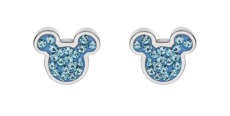 Disney Půvabné ocelové pecky se zirkony Mickey Mouse E600178RQL-B.CS