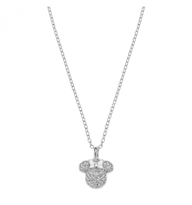 Disney Půvabný stříbrný náhrdelník Minnie Mouse NS00033SZWL-157.CS (řetízek, přívěsek)