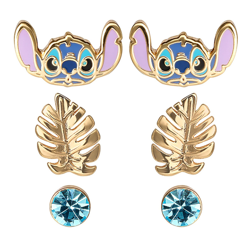 Disney Set náušnic pro dívky Lilo & Stitch SF00262YRQL.PH (3 páry náušnic)