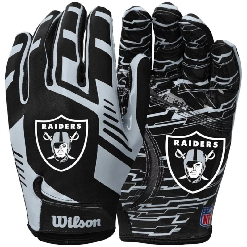 Rukavice Wilson NFL Stretch Fit Receivers WTF9326LV Black Jedna velikost jedna velikost