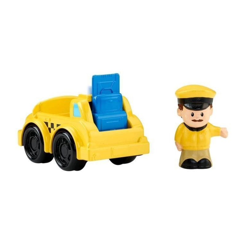 Fisher price little people taxi s řidičem, mattel cdh60