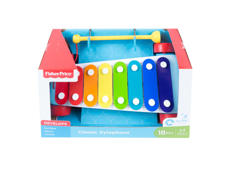 Fisher price zábavný tahací xylofon, mattel cmy09