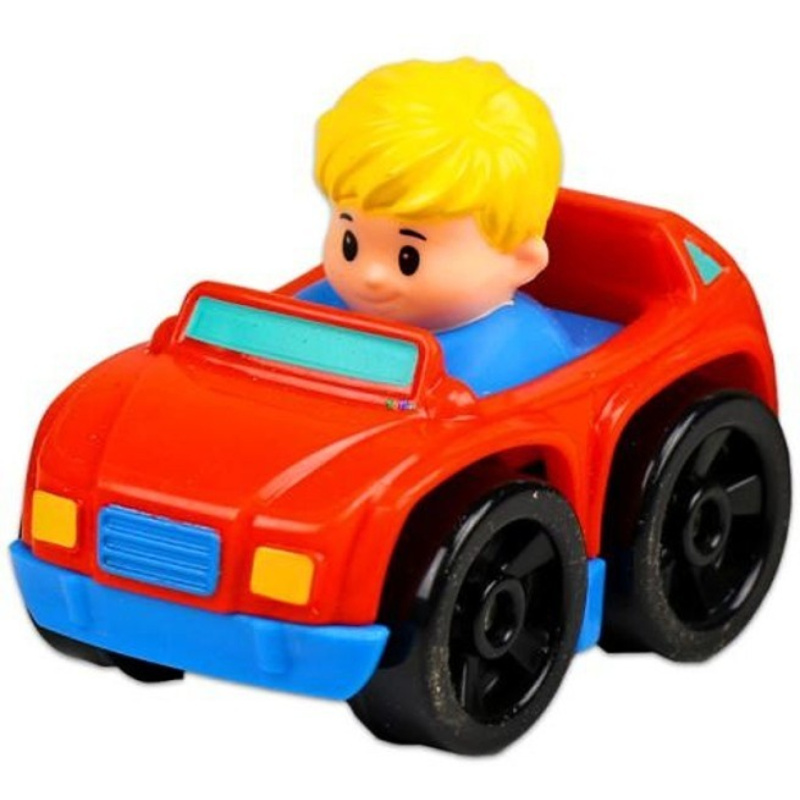 Fisher price little people mini autíčko suv červené, mattel drg94