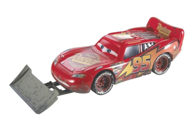 Mattel cars 3 autíčko lightning mcqueen with shovel, fnv21