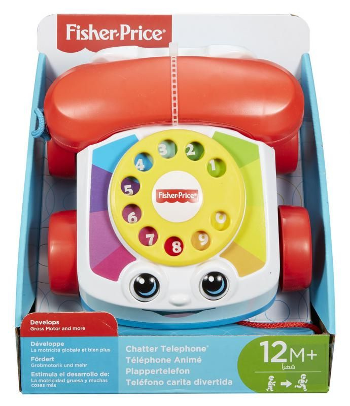 Fisher price tahací telefon, mattel fgw66