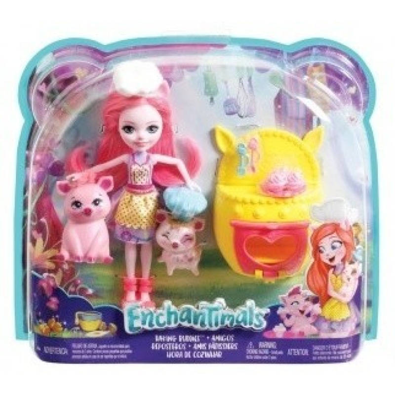 Enchantimals petya prasátková a pečení cukroví, mattel fjj28