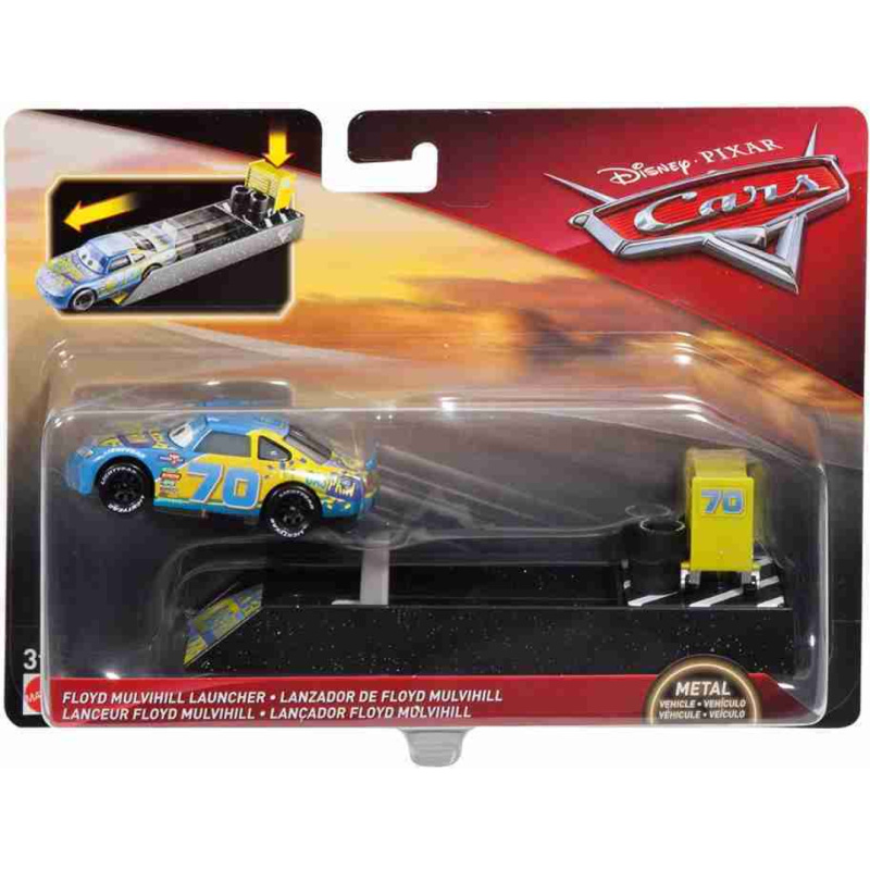 Cars 3 vystřelovač s autíčkem floyd mulvihill, mattel flh77