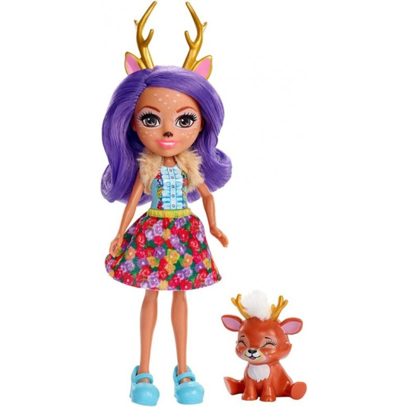 Enchantimals panenka se zvířátkem danessa deer a sprint, mattel fxm75