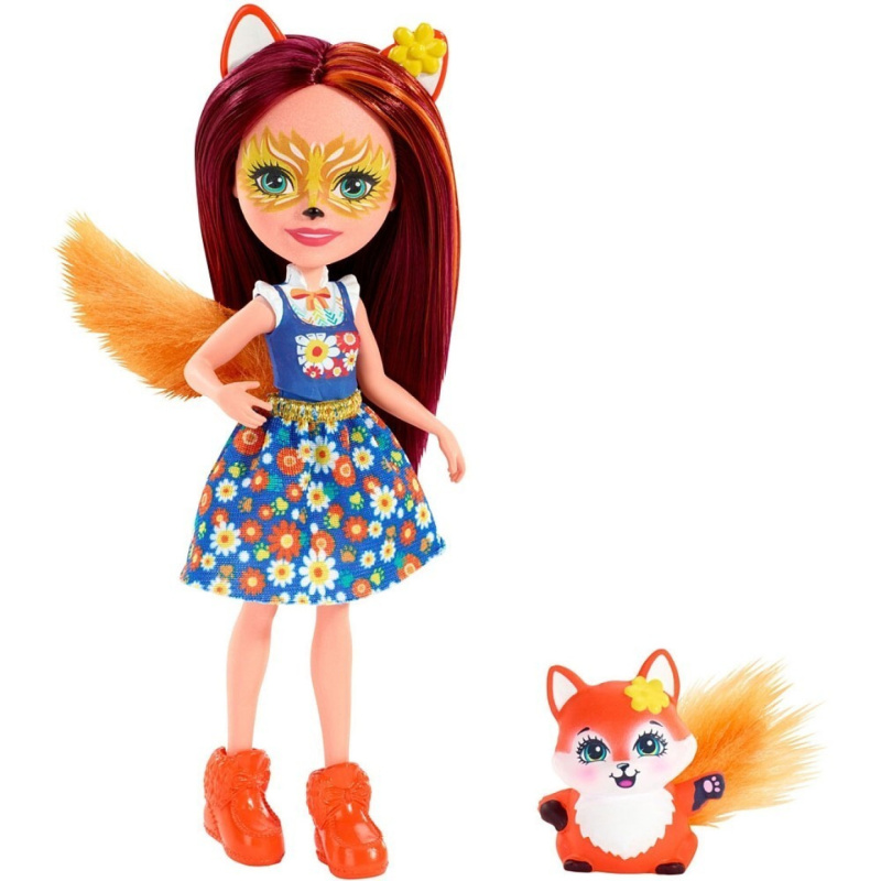 Enchantimals panenka se zvířátkem felicity fox, mattel fxm71