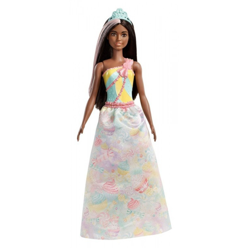 Mattel barbie princezna brunetka, fxt16