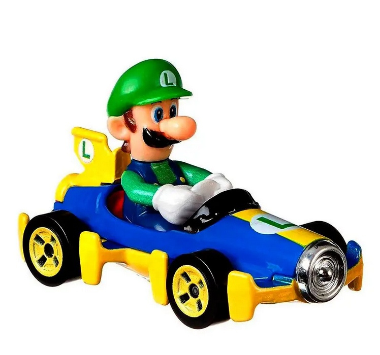 Hot wheels mariokart luigi, mattel gbg27