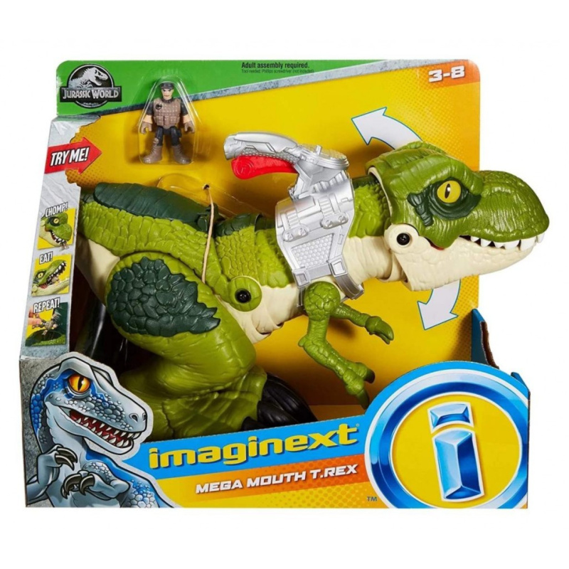 Fisher price imaginext mega t-rex, mattel gbn14
