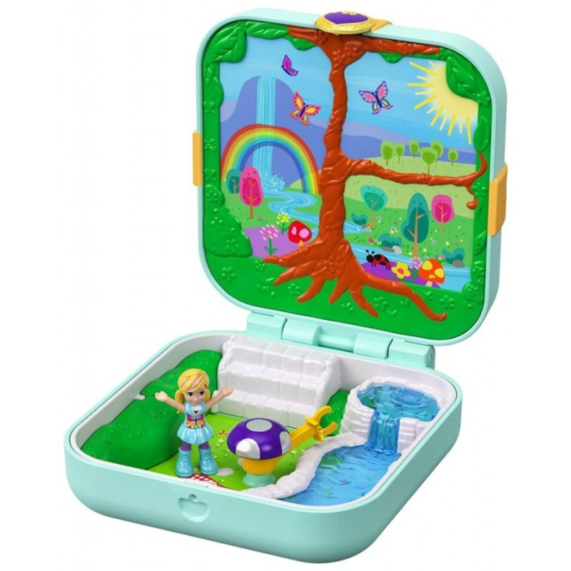 Polly pocket pidi svět v krabičce - čarovný les mattel gdk79