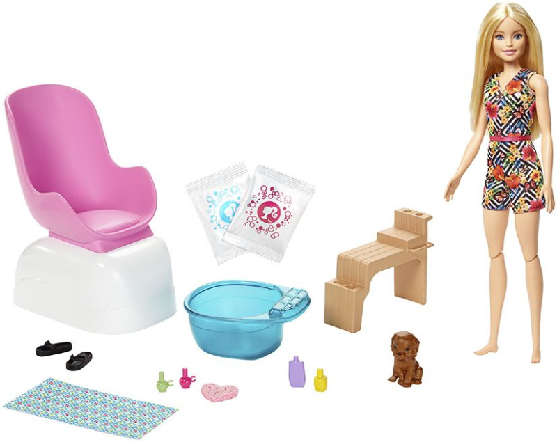 Barbie manikúra/pedikúra herní set, mattel ghn07
