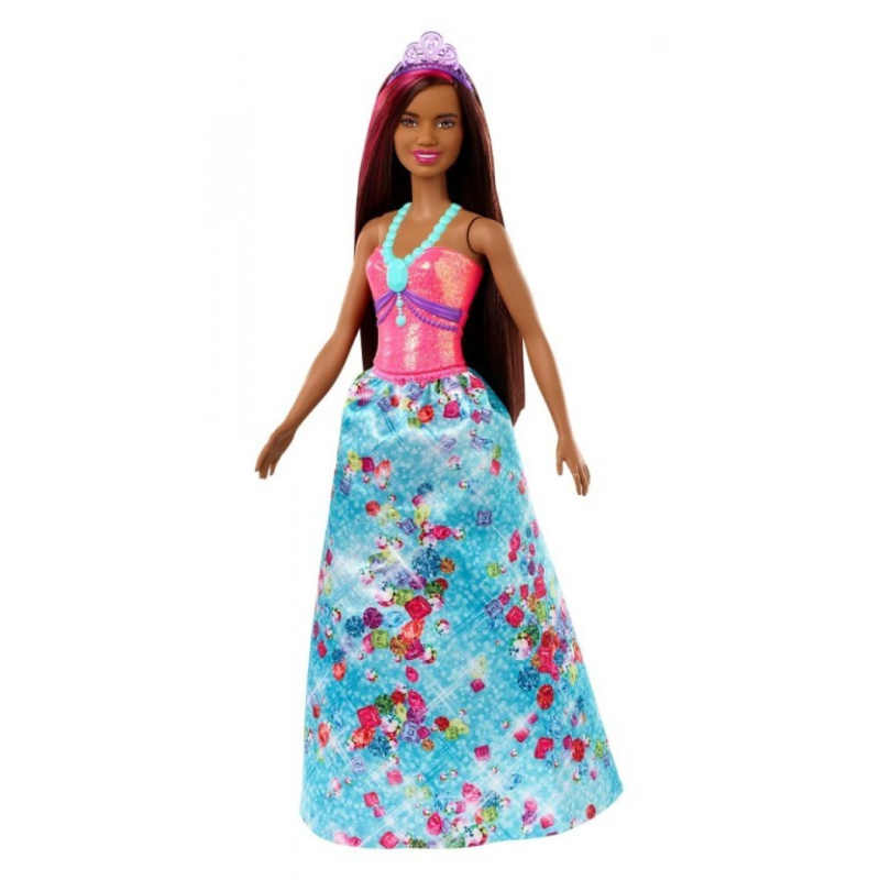 Mattel barbie kouzelná princezna dreamtopia černoška, gjk15