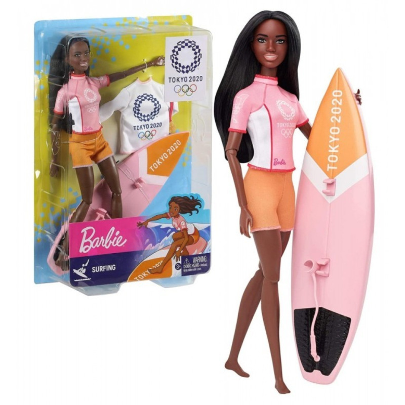 Mattel barbie surfing tokyo 2020, gjl76