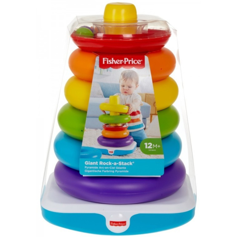 Fisher price obří kroužky na tyči, mattel gjw15