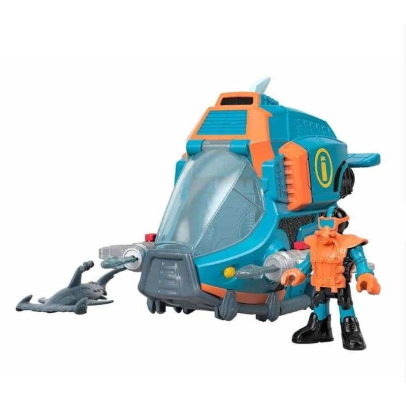 Fisher price imaginext ponorka a žralok kladivoun, mattel gkg80