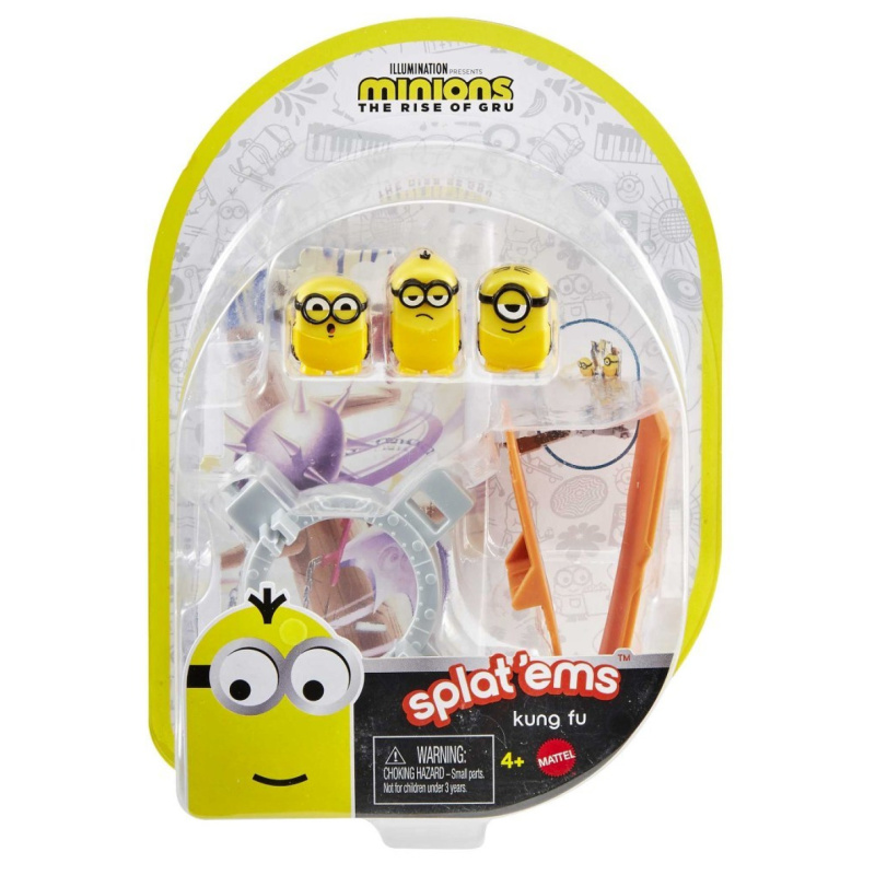 Minions vystřelovací postavičky kung-fu, mattel gmd78