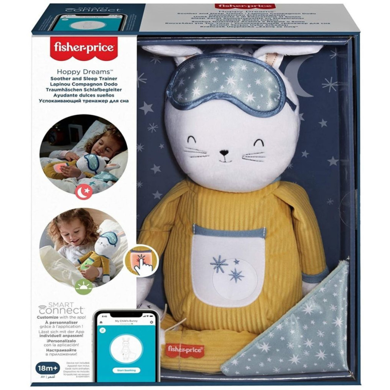 Fisher price usínáček zajíček, mattel gmn58