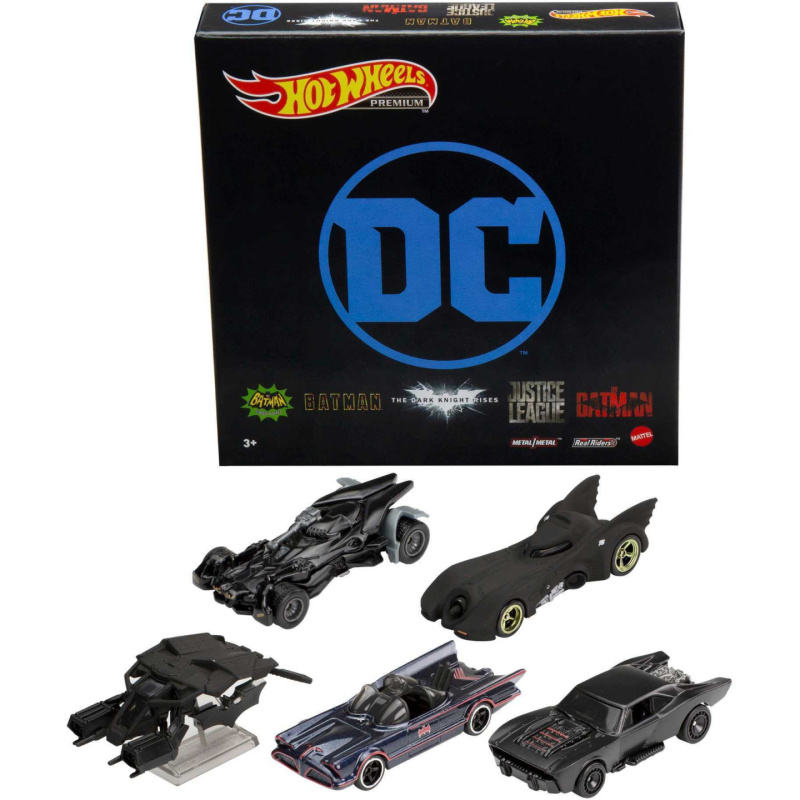 Hot wheels prémiová kolekce dc batman, mattel grm17
