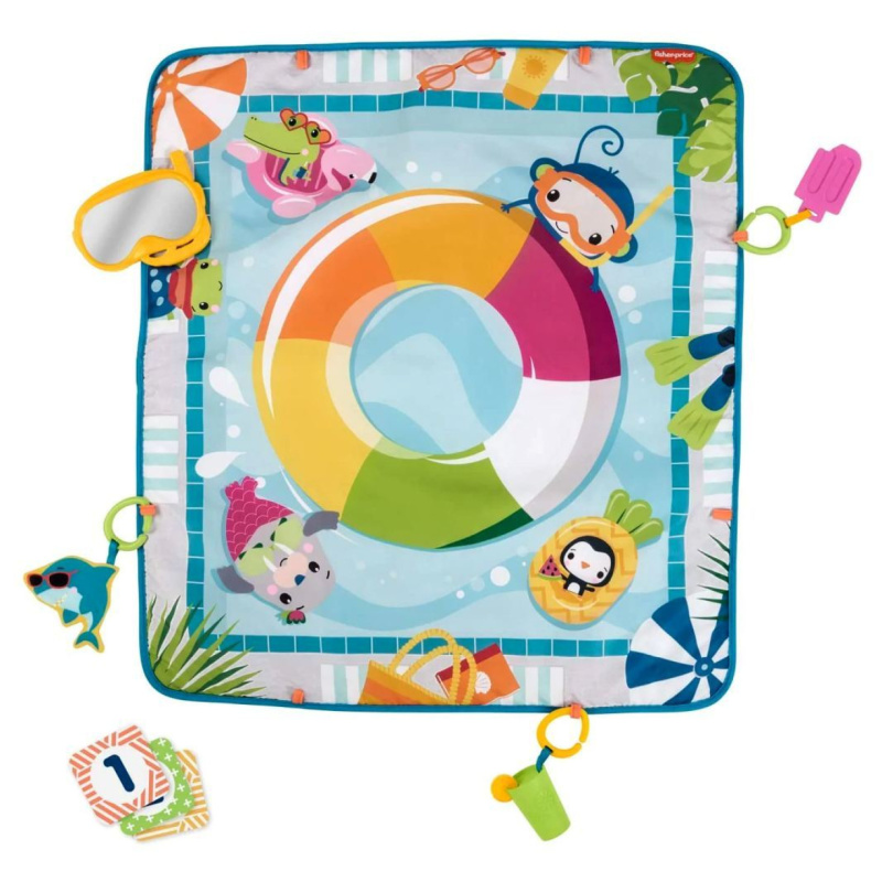 Fisher price hrací podložka do tašky bazén, mattel grr44