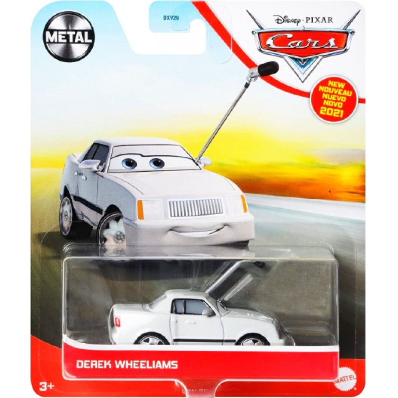 Cars 3 autíčko darek wheeliams, mattel grr84/dxv29