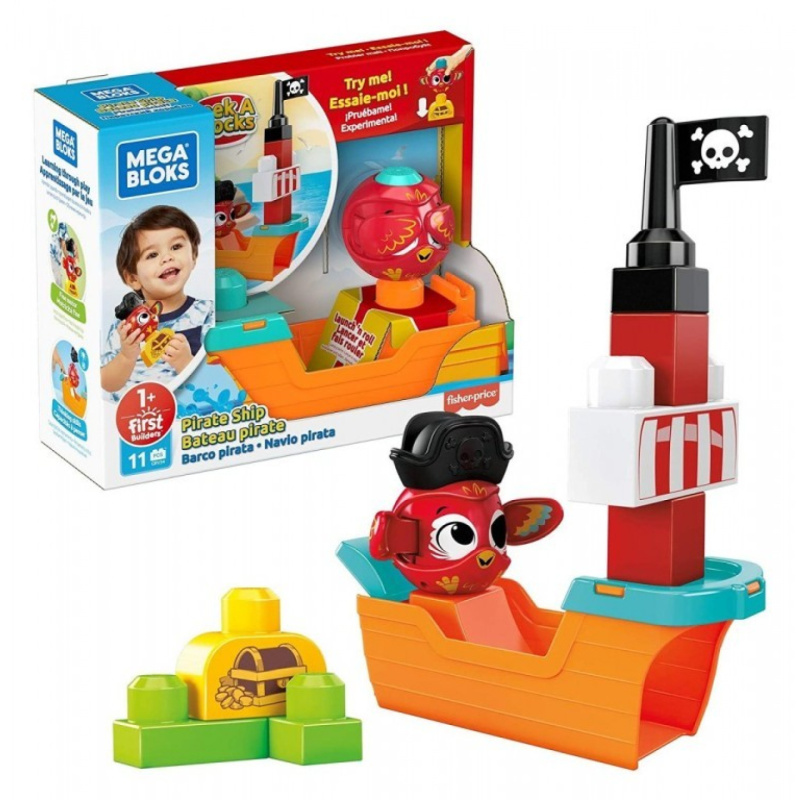 Mega bloks peek a blocks pirátská loď